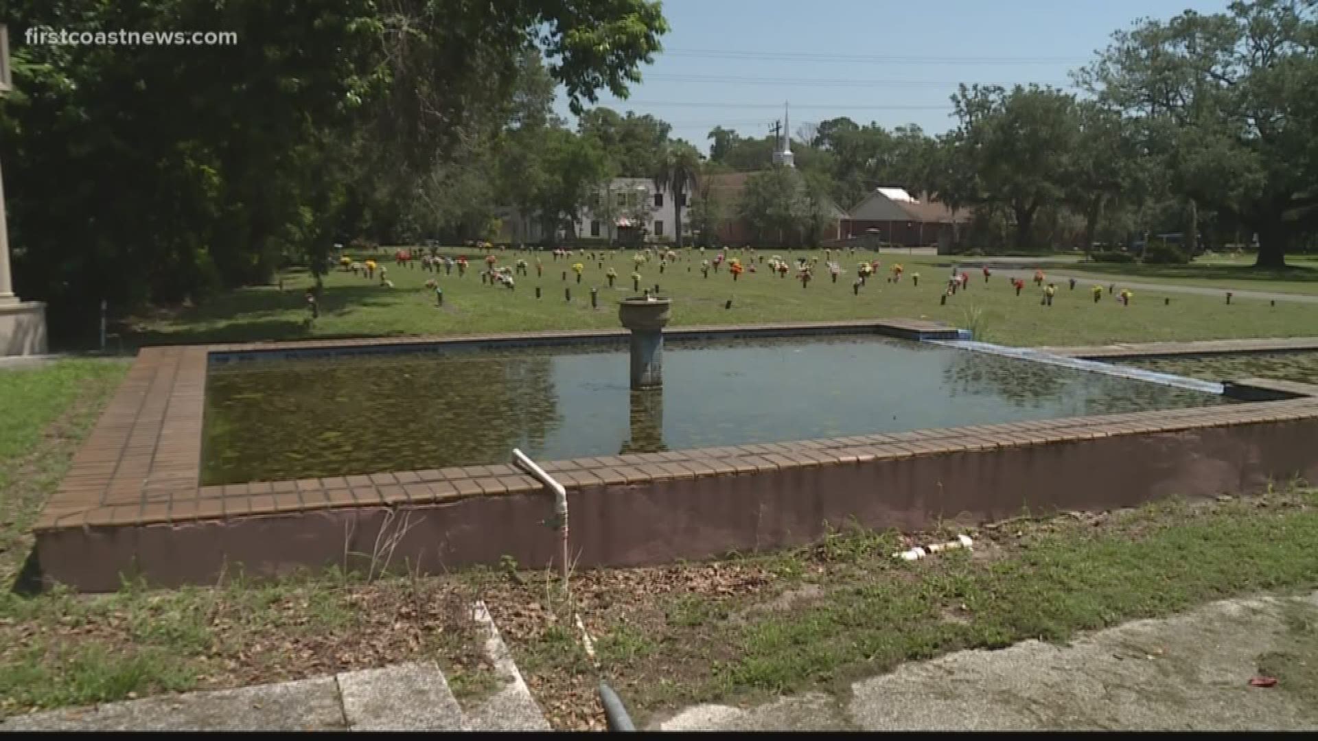 A Jacksonville woman says she's been waiting years for a fountain at one of Jacksonville's oldest and largest cemetery's to get fixed. She feels it's disrespectful to her loved one buried at Evergreen Cemetery.