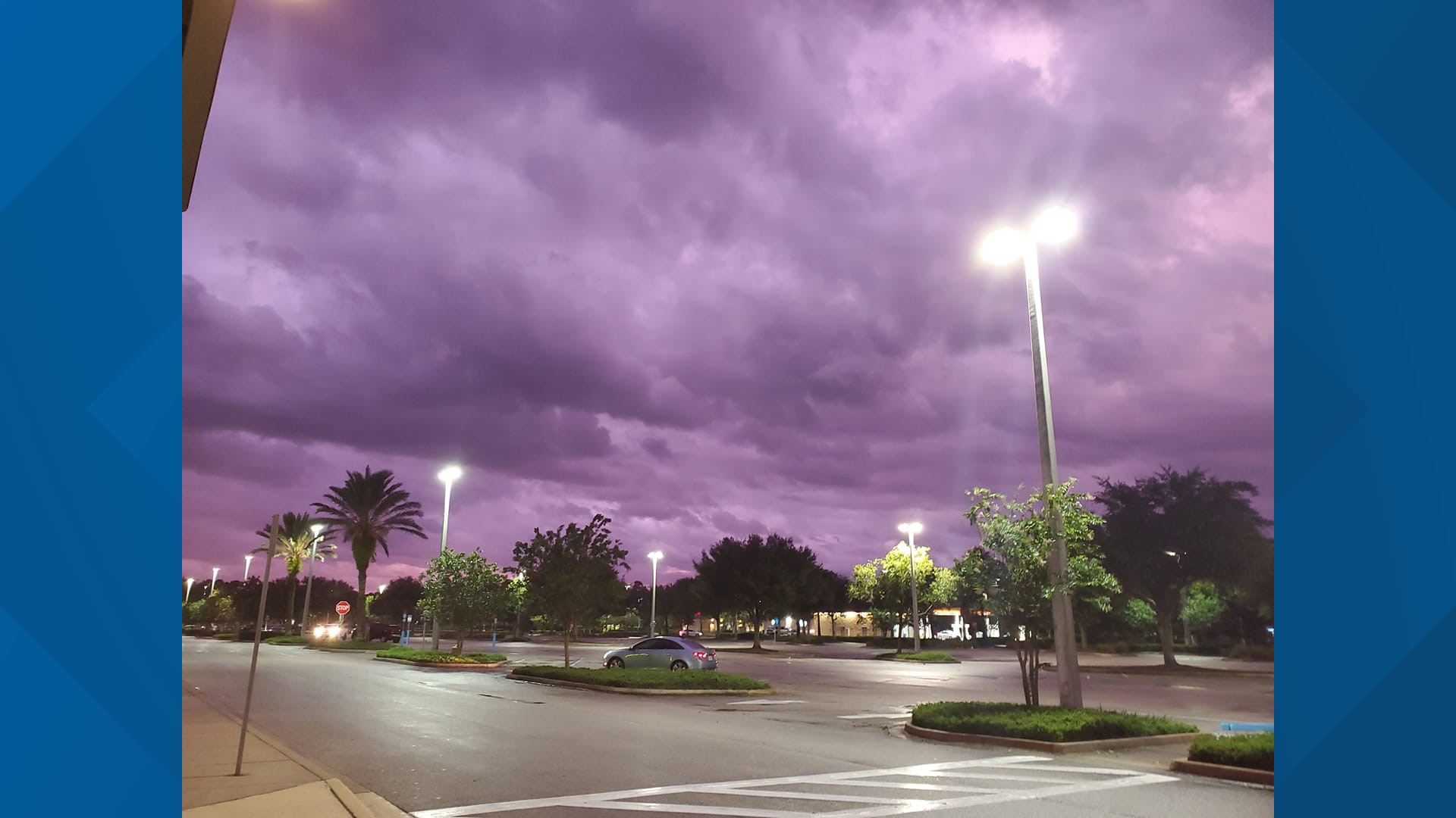 TIMELAPSE Florida sky turns purple after Hurricane Dorian