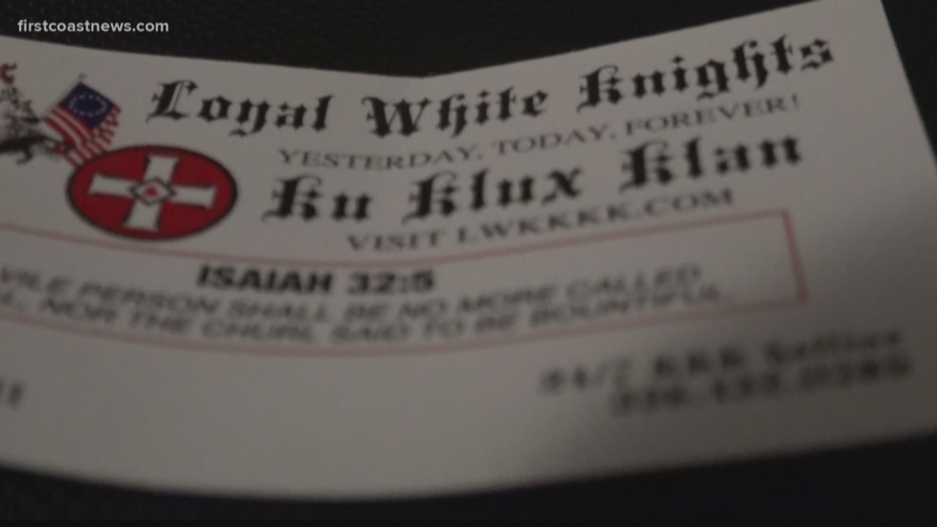 Many people living in Murray Hill woke up to Ku Klux Klan fliers in their driveways Monday morning.