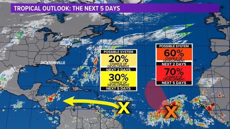 Tropics | No concerns in the Caribbean for at least a week