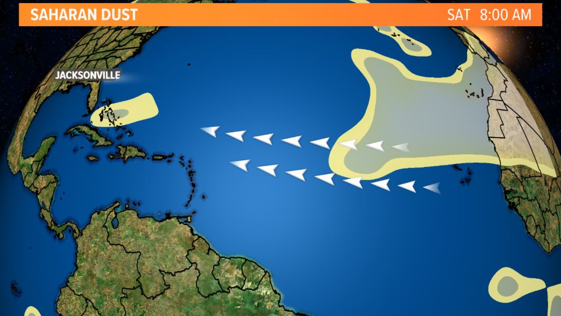 The dust is back! The Saharan Air Layer will reach the Bahamas and ...