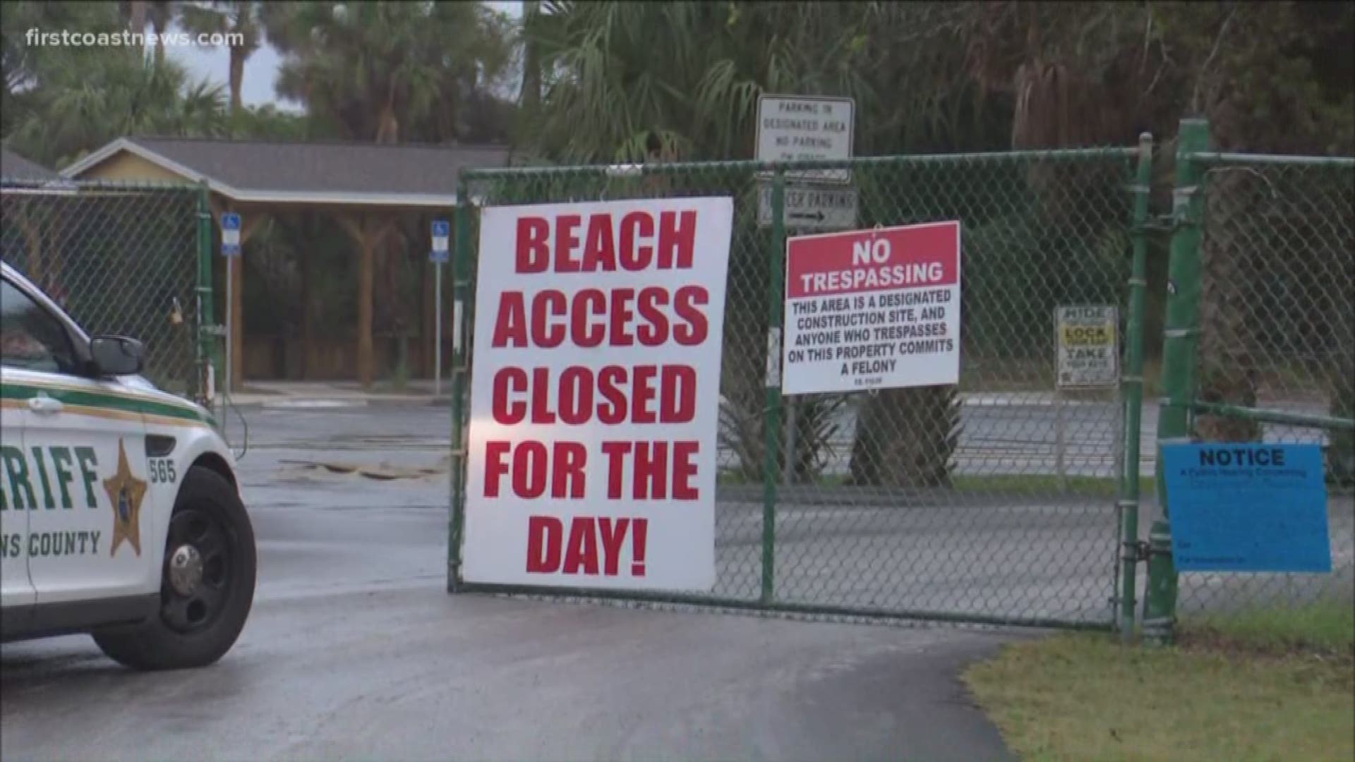 One of the busiest beach access points on the First Coast remains closed.