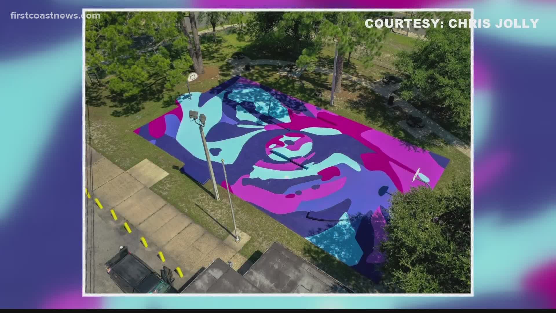 It is one of two locations that have been turned into skate parks. The other is located at Florida Dwight Park, and it will be painted too.