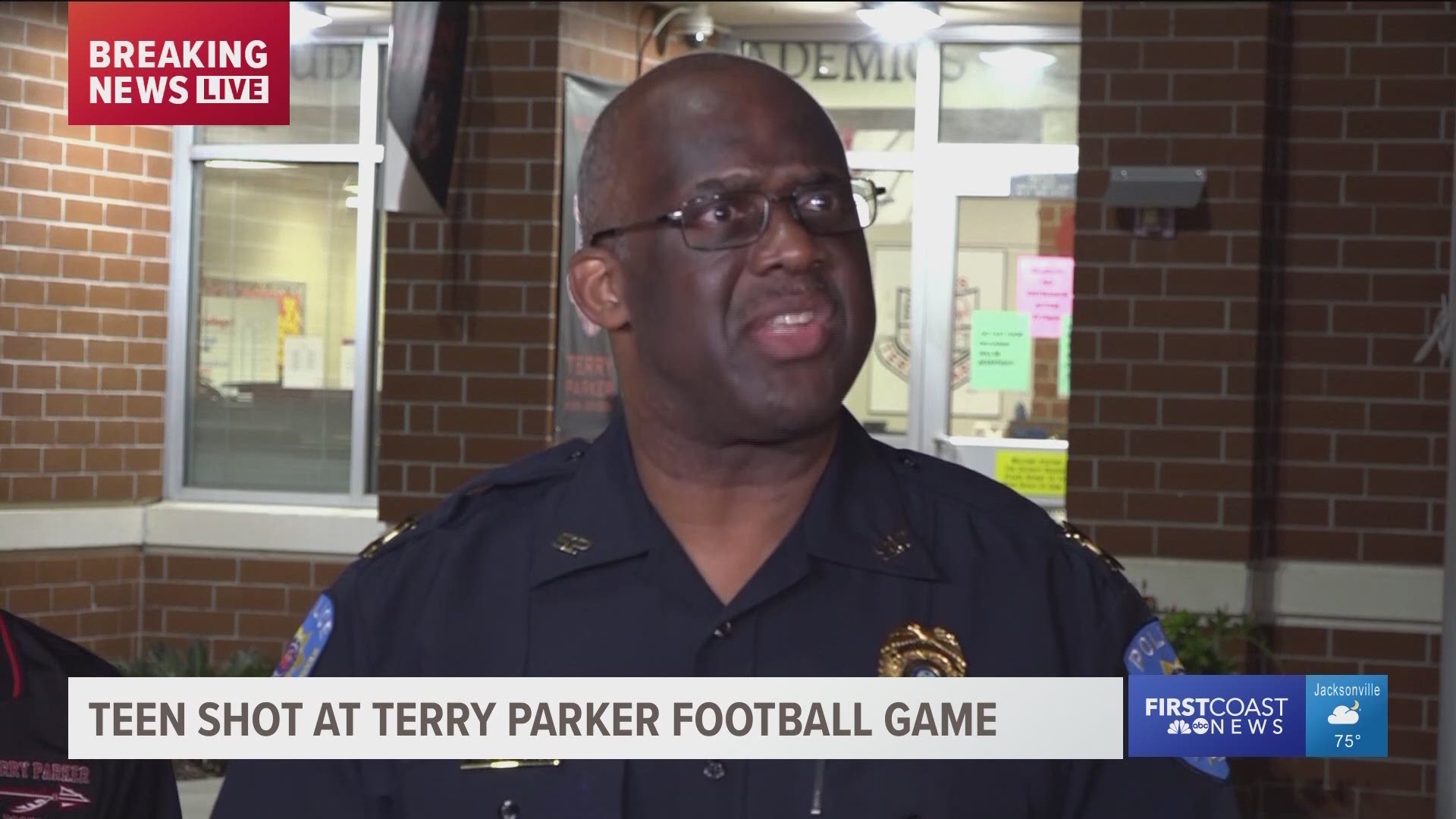 A teenager was shot outside the football gates at Terry Parker High School during a spring football game vs. Ribault High School Friday night.