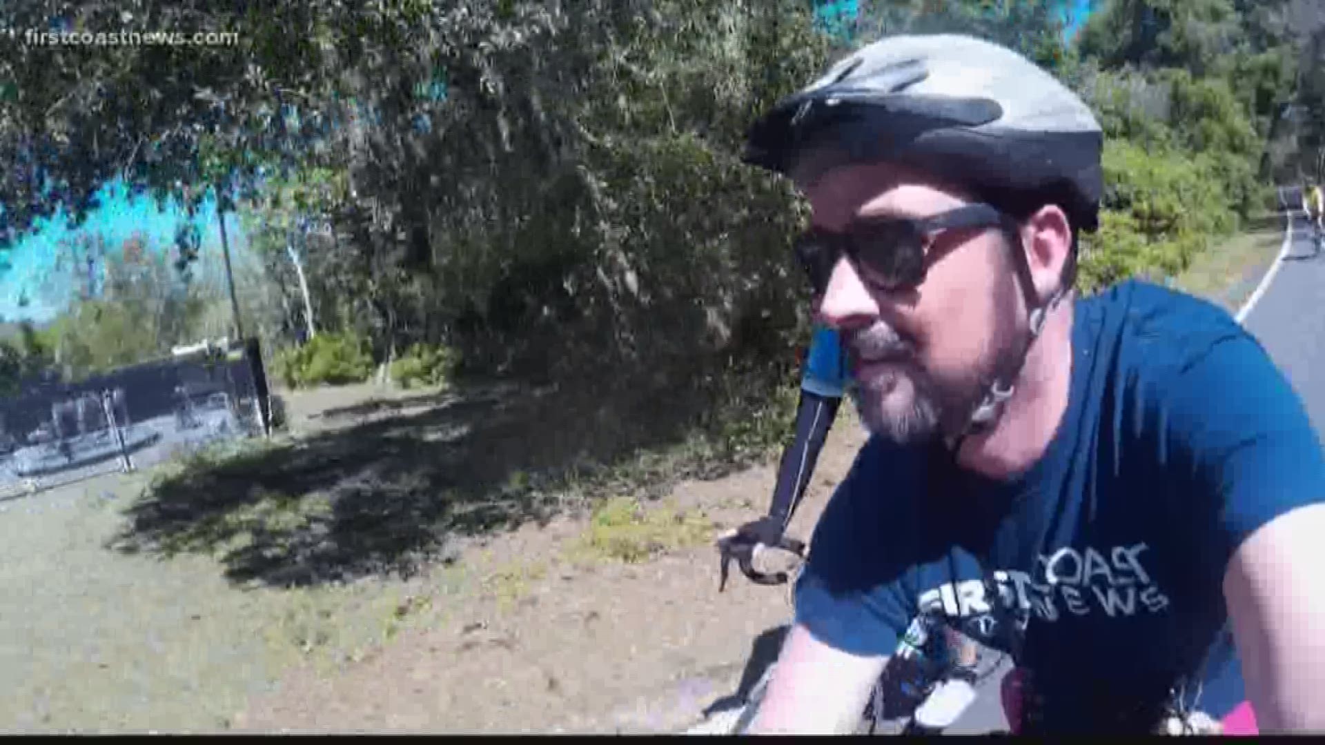 For 14 years, there has been a bike ride in Amelia Island in the honor of Katie Caple, who died in a car accident. Lew Turner took a tour of the course this year.