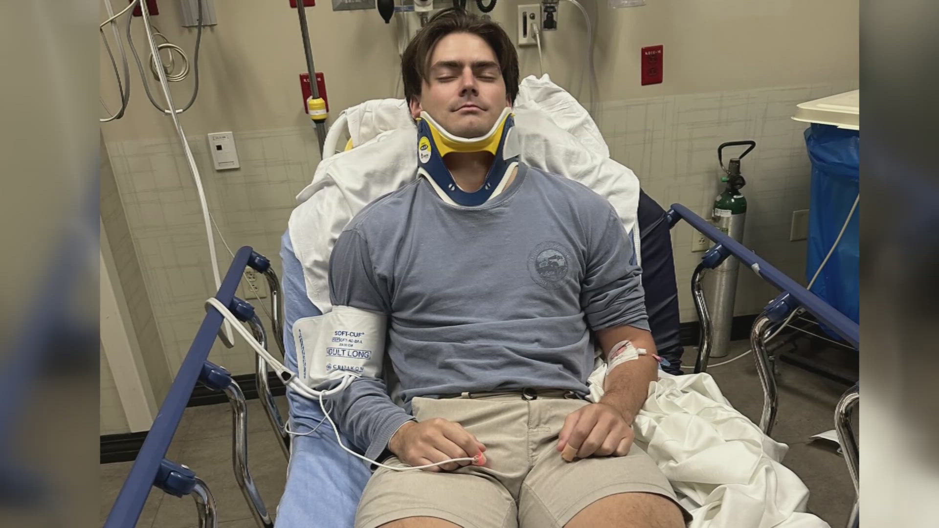 A Jacksonville man who spent years preparing for a military aviation career says one crash with a Waste Management truck derailed his future.