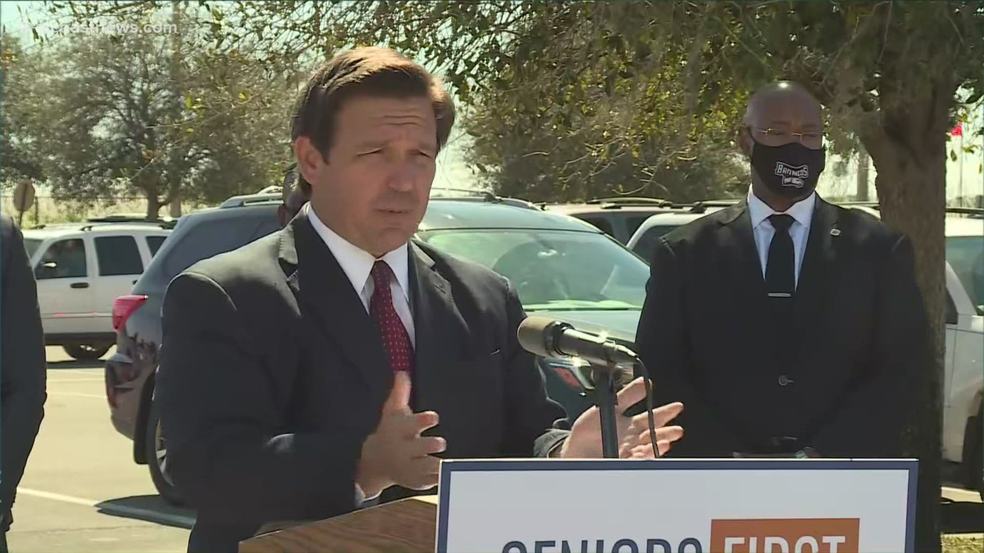 Gov. DeSantis hosted a news conference in Florida on Wednesday regarding COVID-19.