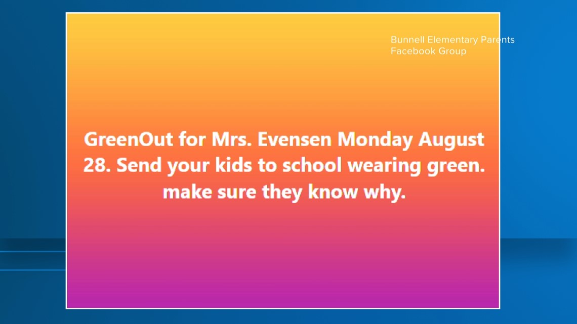 Flagler Co. students to wear green Monday in support of principal - Vimarsana News