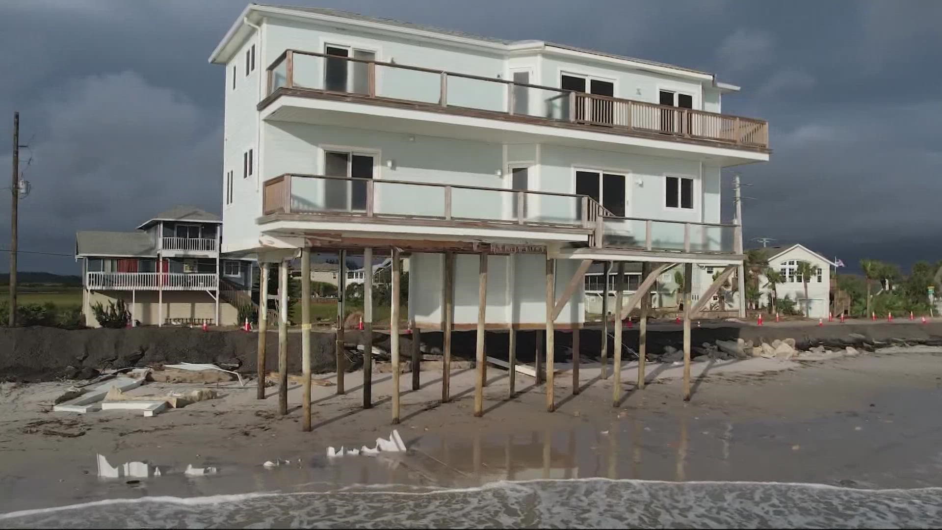 The famous house on A1A that survived multiple hurricanes was demolished Thursday.