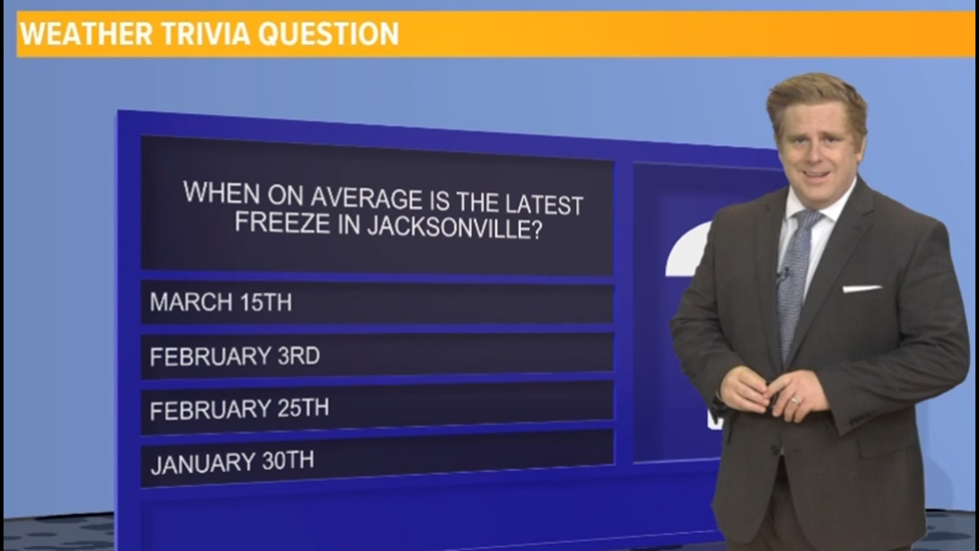 A look at some climo data as we near the end of winter on the First Coast