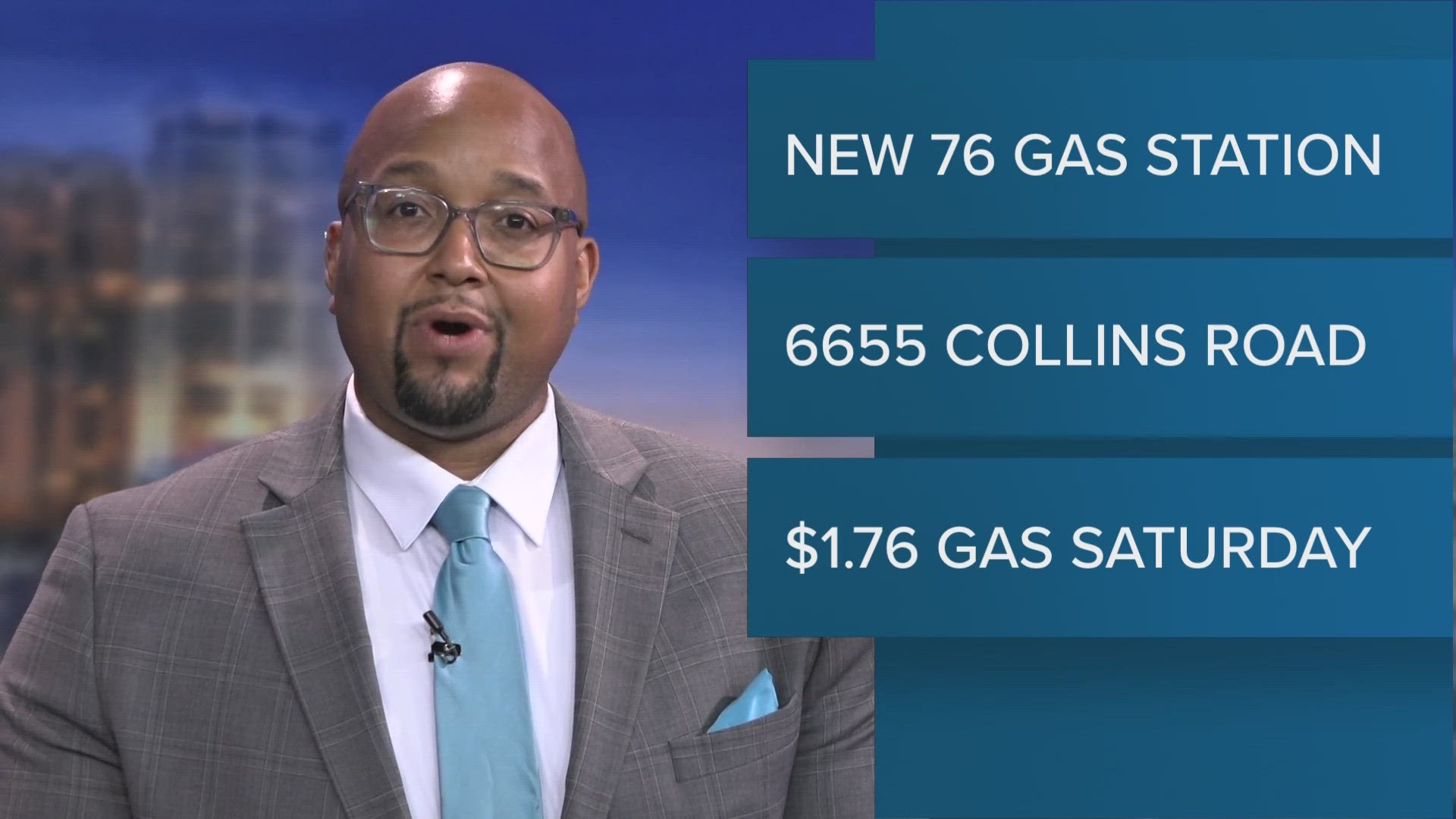 A new 76 gas station is offering $1.76 gas at 6655 Collins Road Saturday.