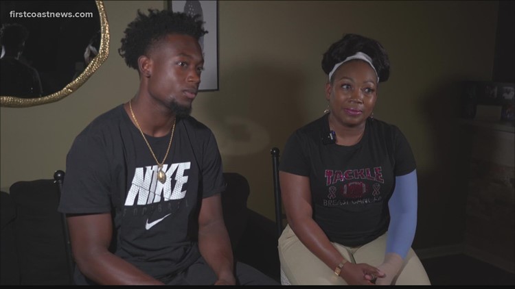 Why my mom? Ed White High School football player remains hopeful as his mother battles breast cancer