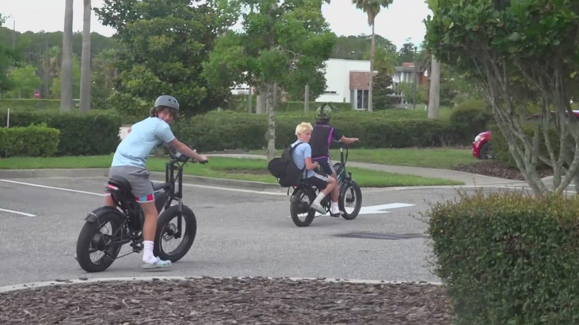 A 15-year-old boy was airlifted to the hospital after being struck by an Amazon delivery truck driver while riding his electric bike on Tuesday.