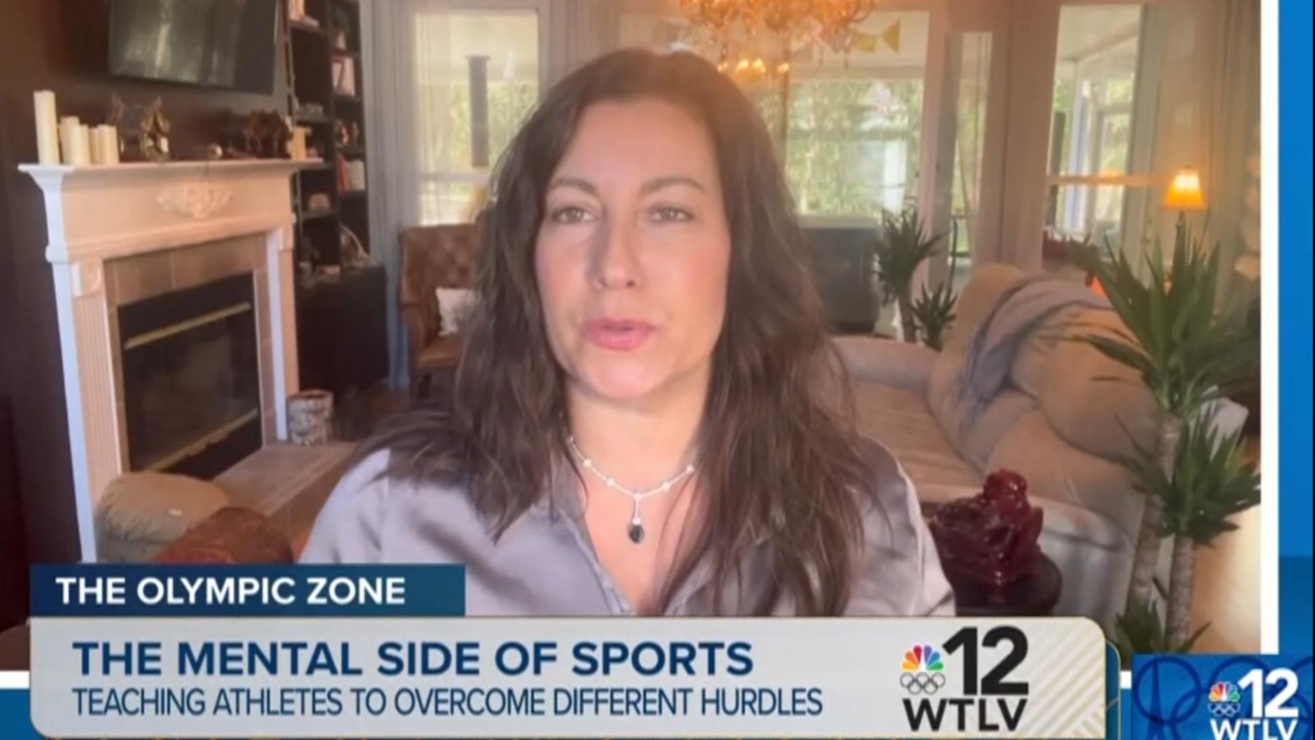 Athletes spend countless hours a week in the gym preparing for the Olympics, but the mental side of sports can be equally important.