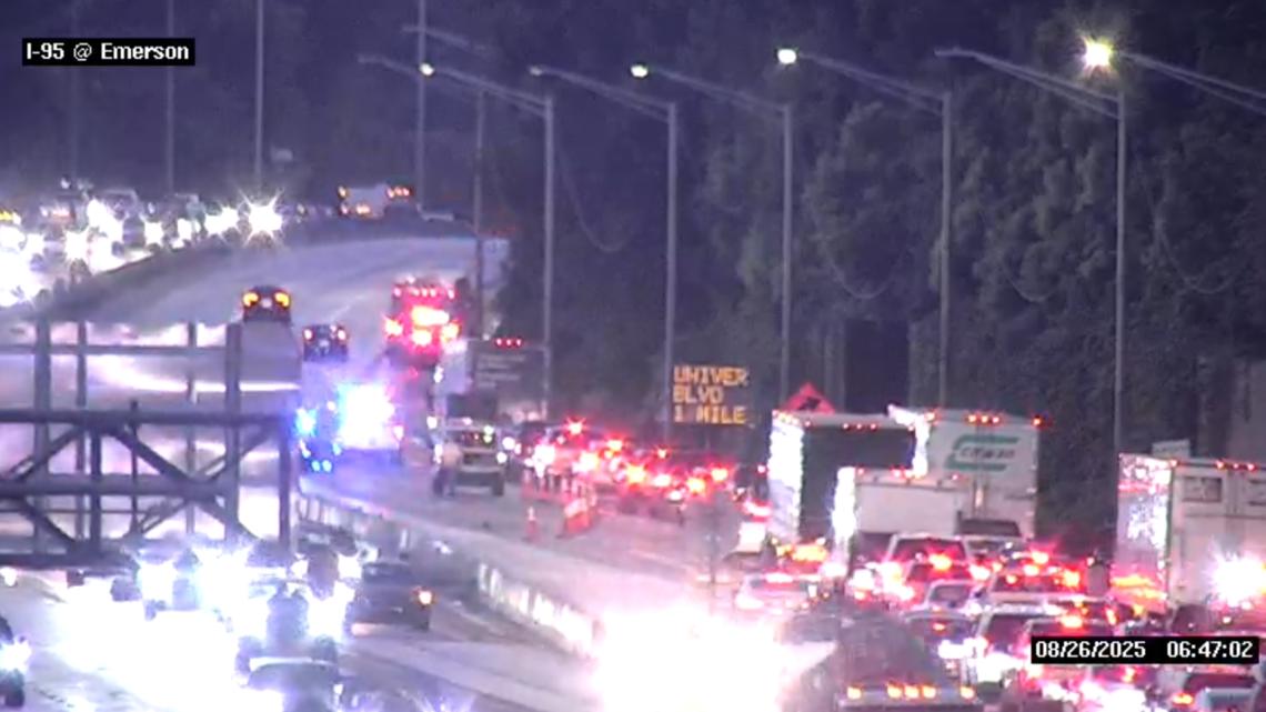 Motorcyclist critically injured in crash on I-95 at Emerson St. in ...