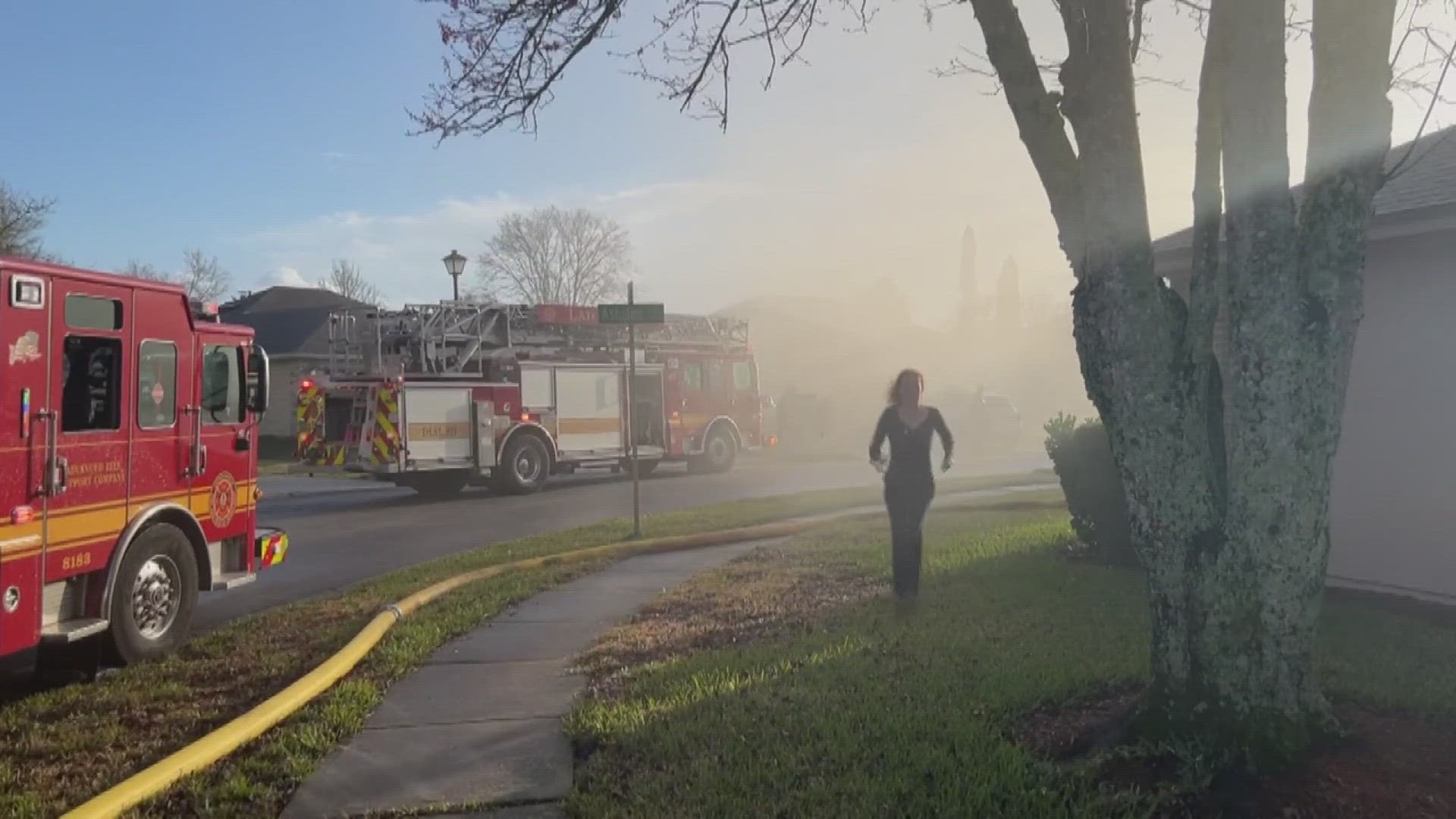 The Jacksonville Fire and Rescue Department confirmed a person was pulled from the fire and taken to the hospital in life-threatening condition.