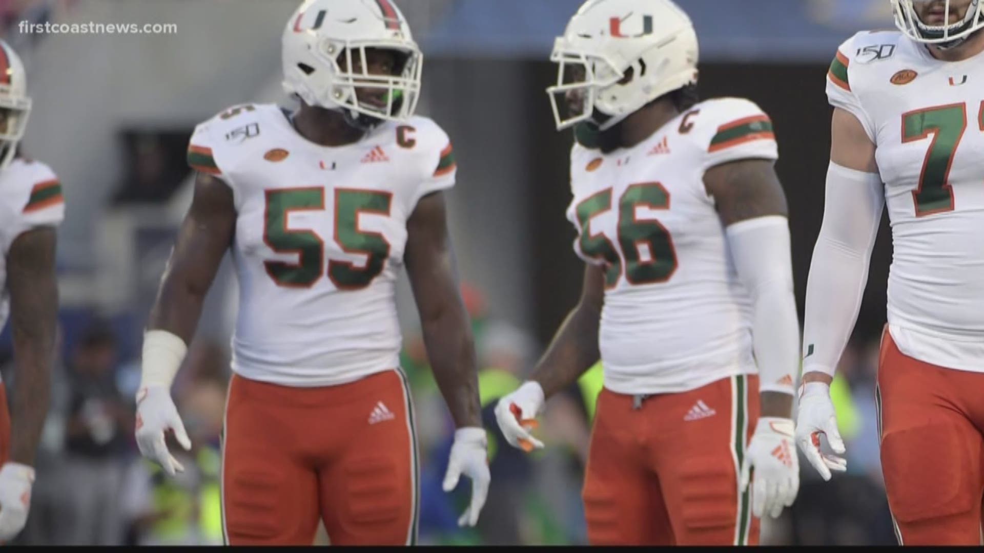 Two local products who played at Miami together have found themselves at the 2020 NFL Combine