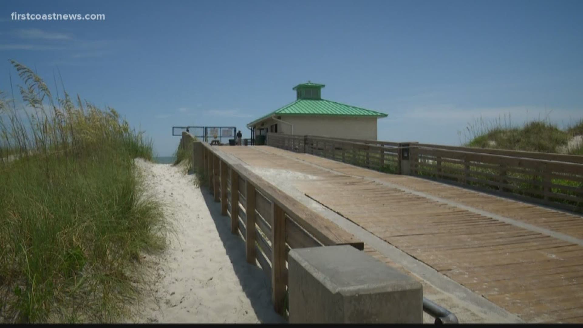 The Jacksonville Beach Pier was damaged during past hurricanes, and parts of it are still closed.