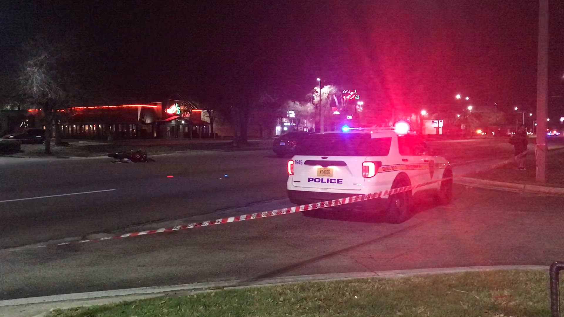 A motorcyclist, a man in his 20's, died in the crash.