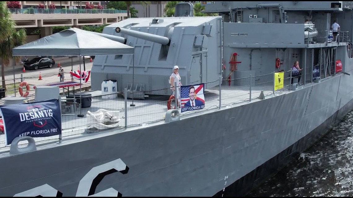 Owners of USS Orleck respond after Governor DeSantis event - Vimarsana News