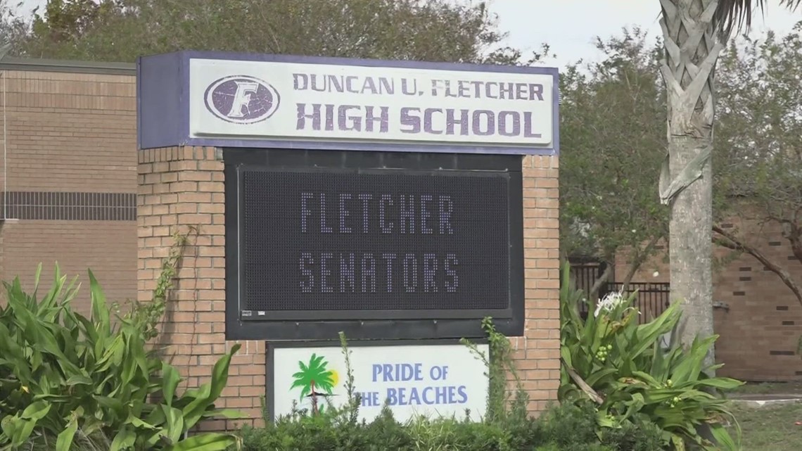 Increased police at Fletcher High School Friday