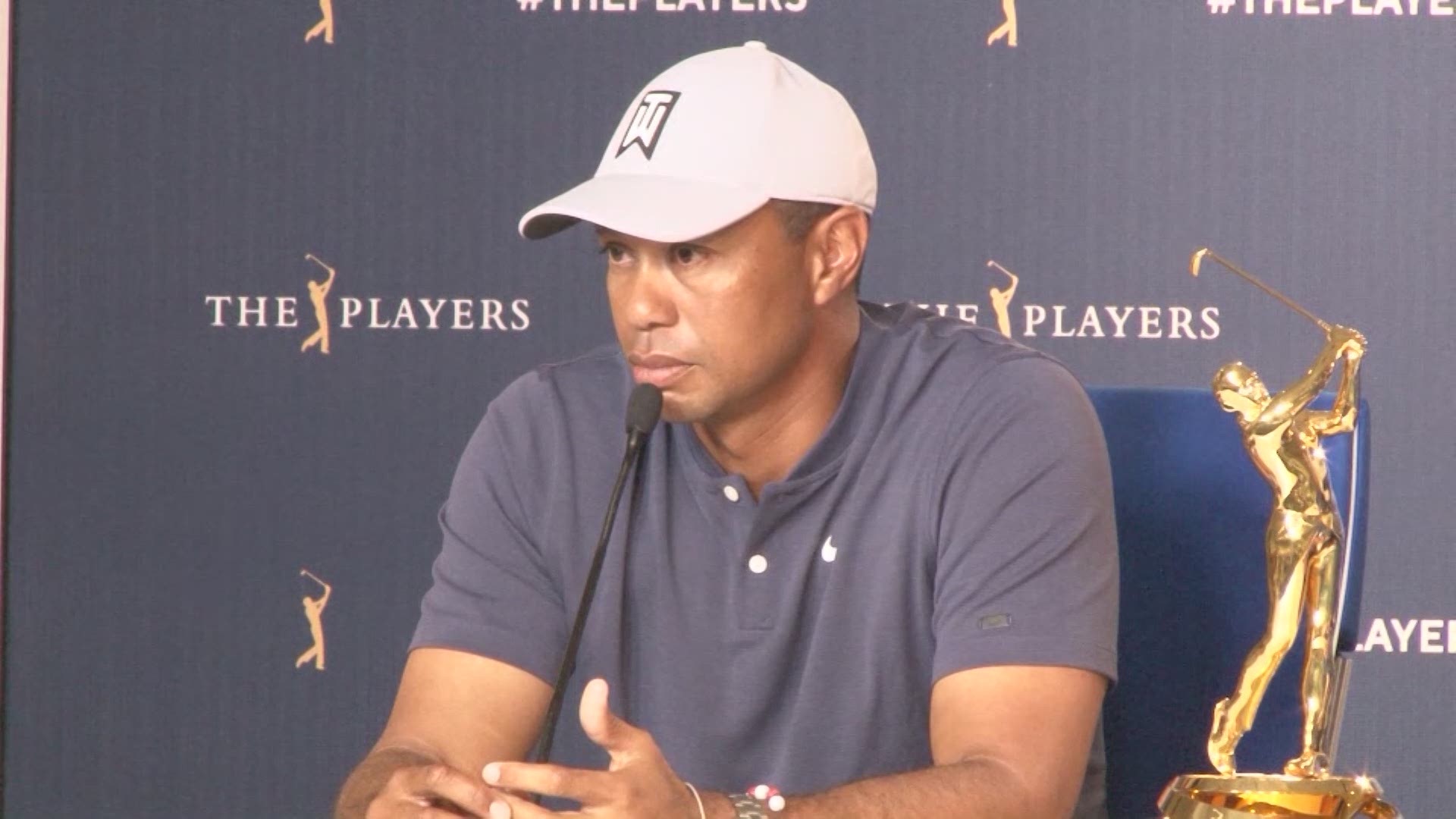 When asked if he's more concerned about his neck or putting, Tiger Woods answered, "Neither."