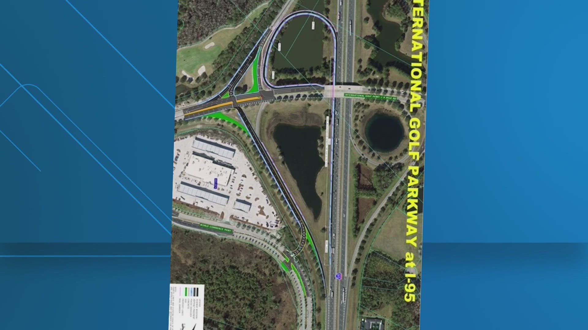 A community activist shares a concept to ease traffic in the growing commercial area in St. Johns County.