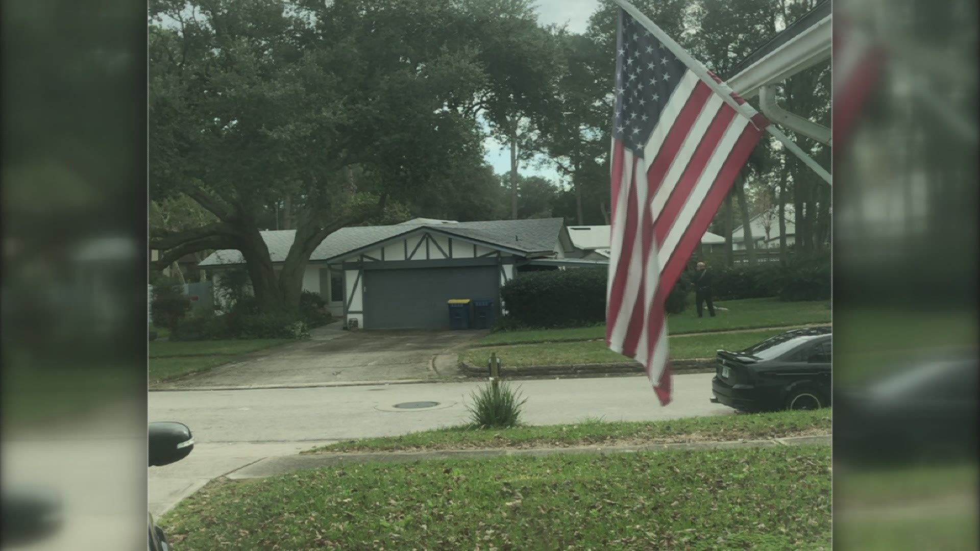 A neighbor captured the vehicle leaving the citizen's garage on video. In the video, you can see the car pulling out of the driveway, and armed officers meeting it in the street.