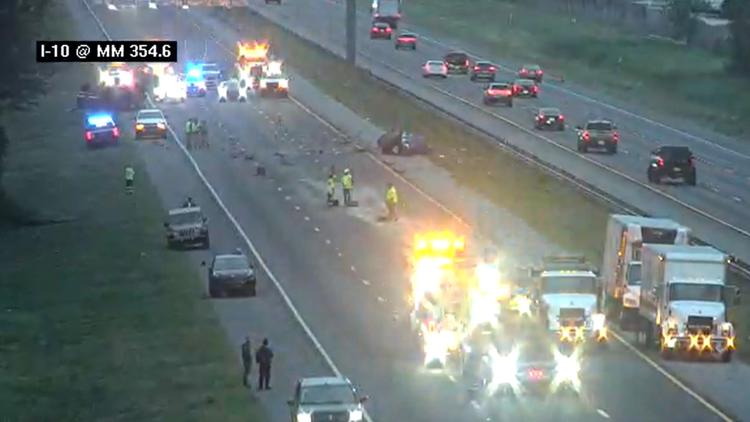 Woman dead, man in custody after head-on crash on I-10 East shuts down ...