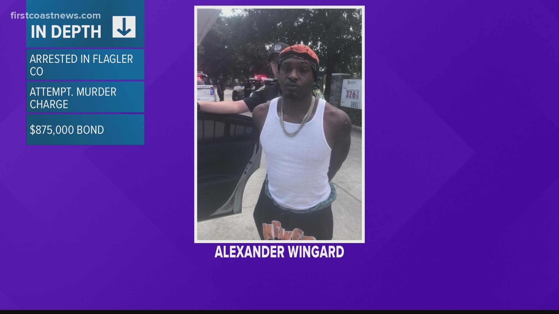 Alexander Wingard will be transferred to the Duval County Jail to face the attempted murder charges.