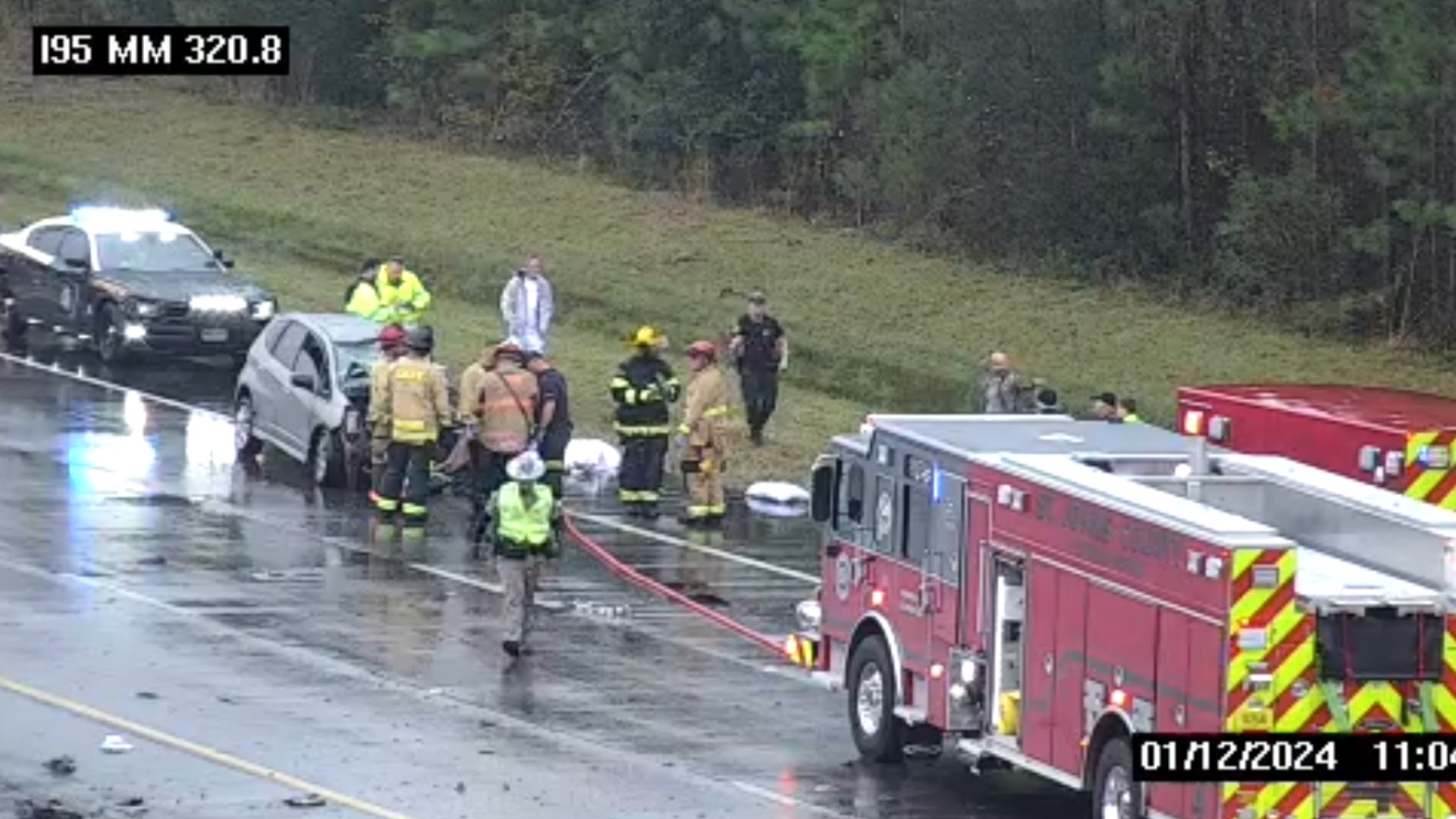 Florida Highway Patrol reports a fatality in the crash that happened on Interstate 95 near mile marker 321 Friday morning.