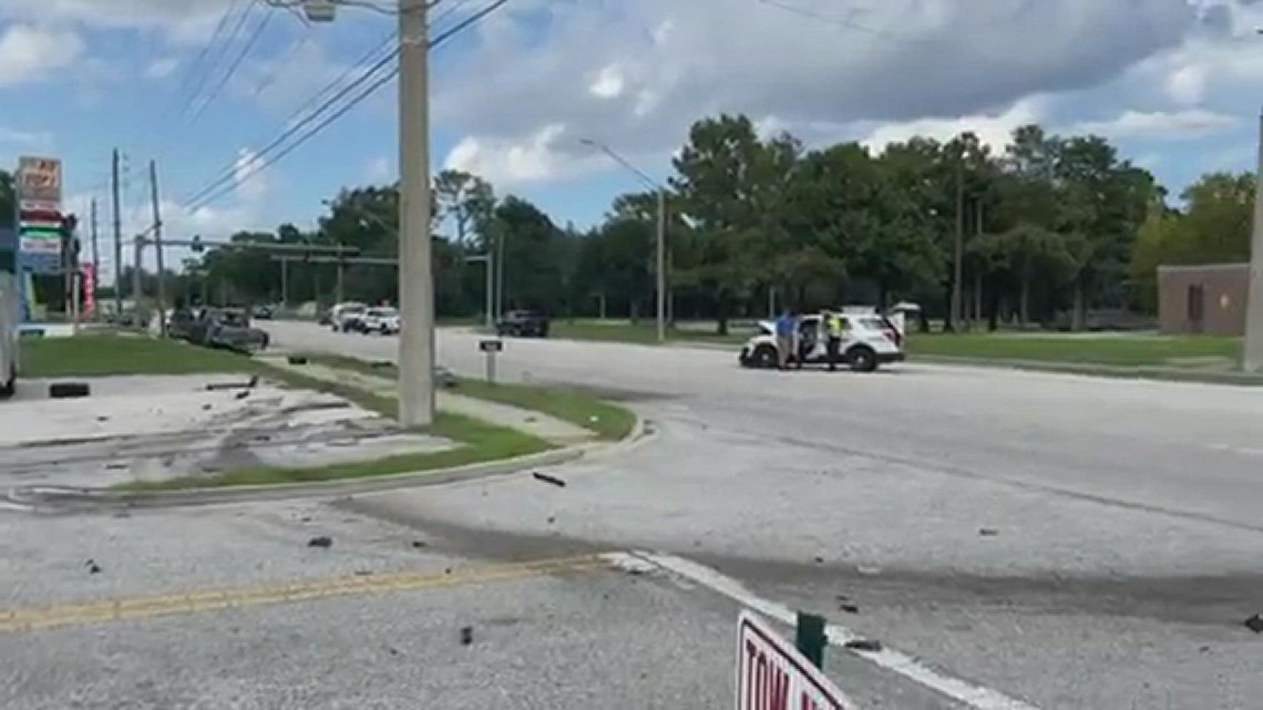 Accident involving Jacksonville Sheriff's Office car