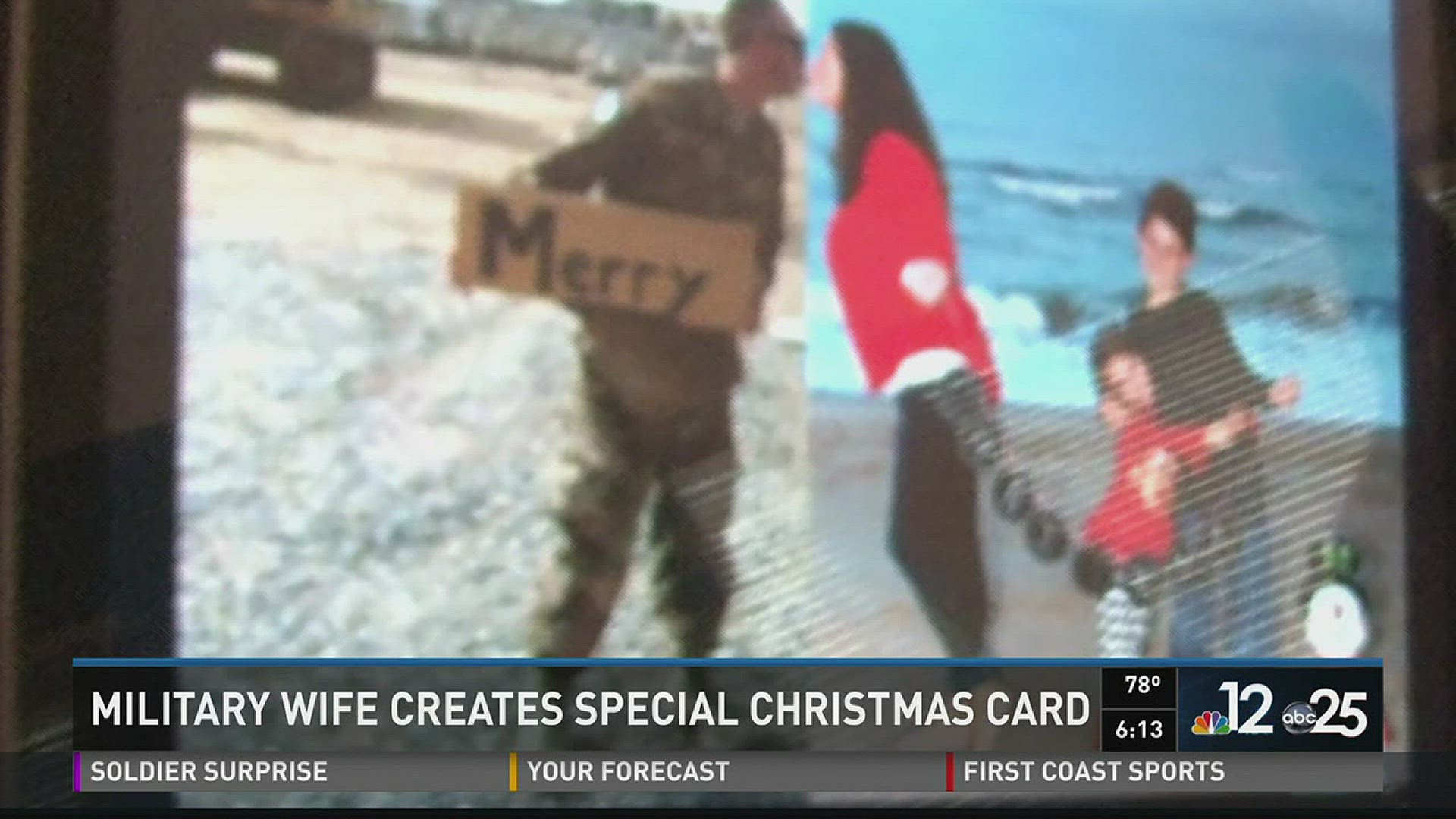 Military wife creates special Christmas card