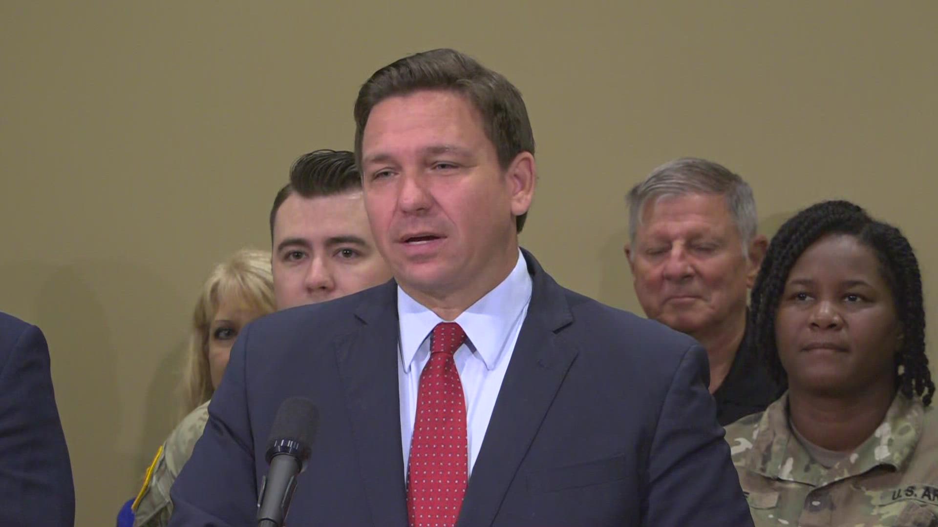 The money will come from the Department of Economic Opportunity and will largely impact military bases in northeast and northwest Florida, DeSantis said.