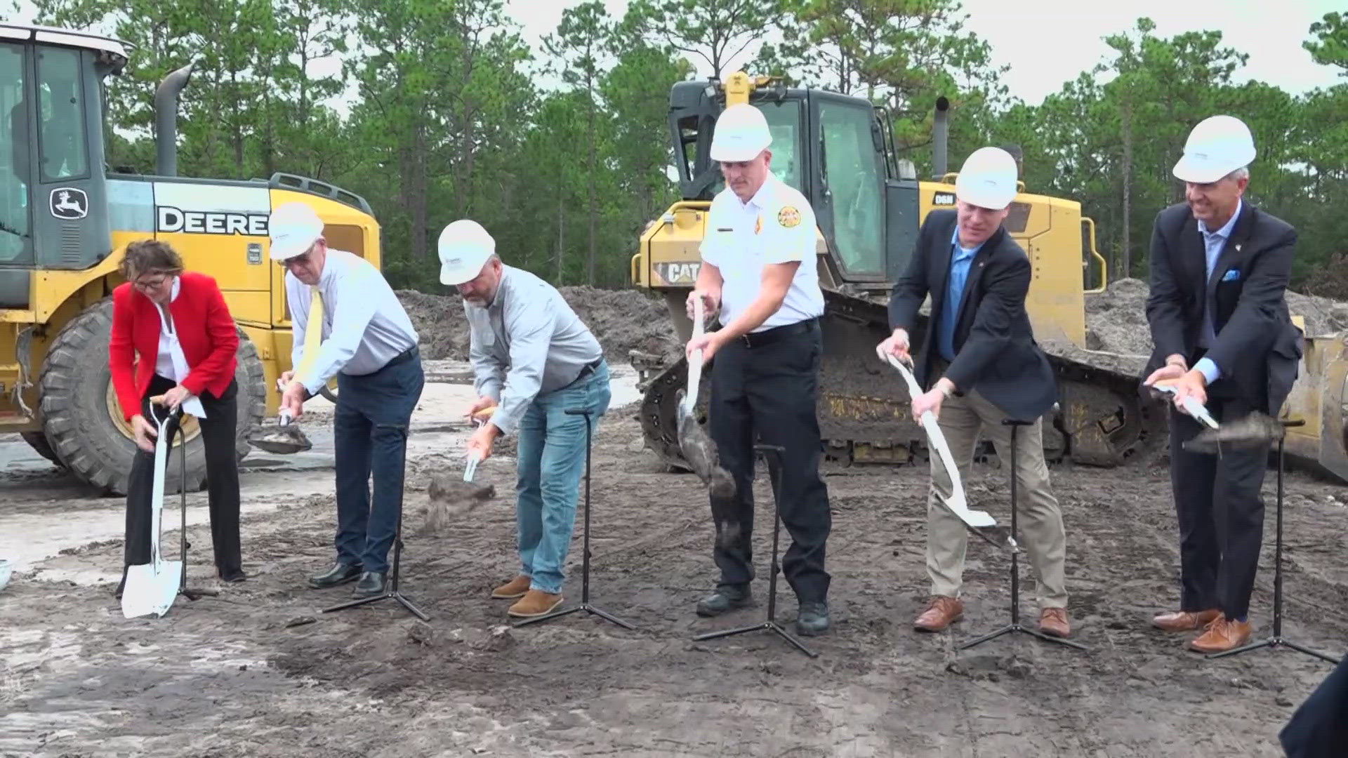 Jacksonville Fire and Rescue Department leaders put on a different type of helmet Tuesday morning, trading in their firefighting helmet for a construction hard hat.