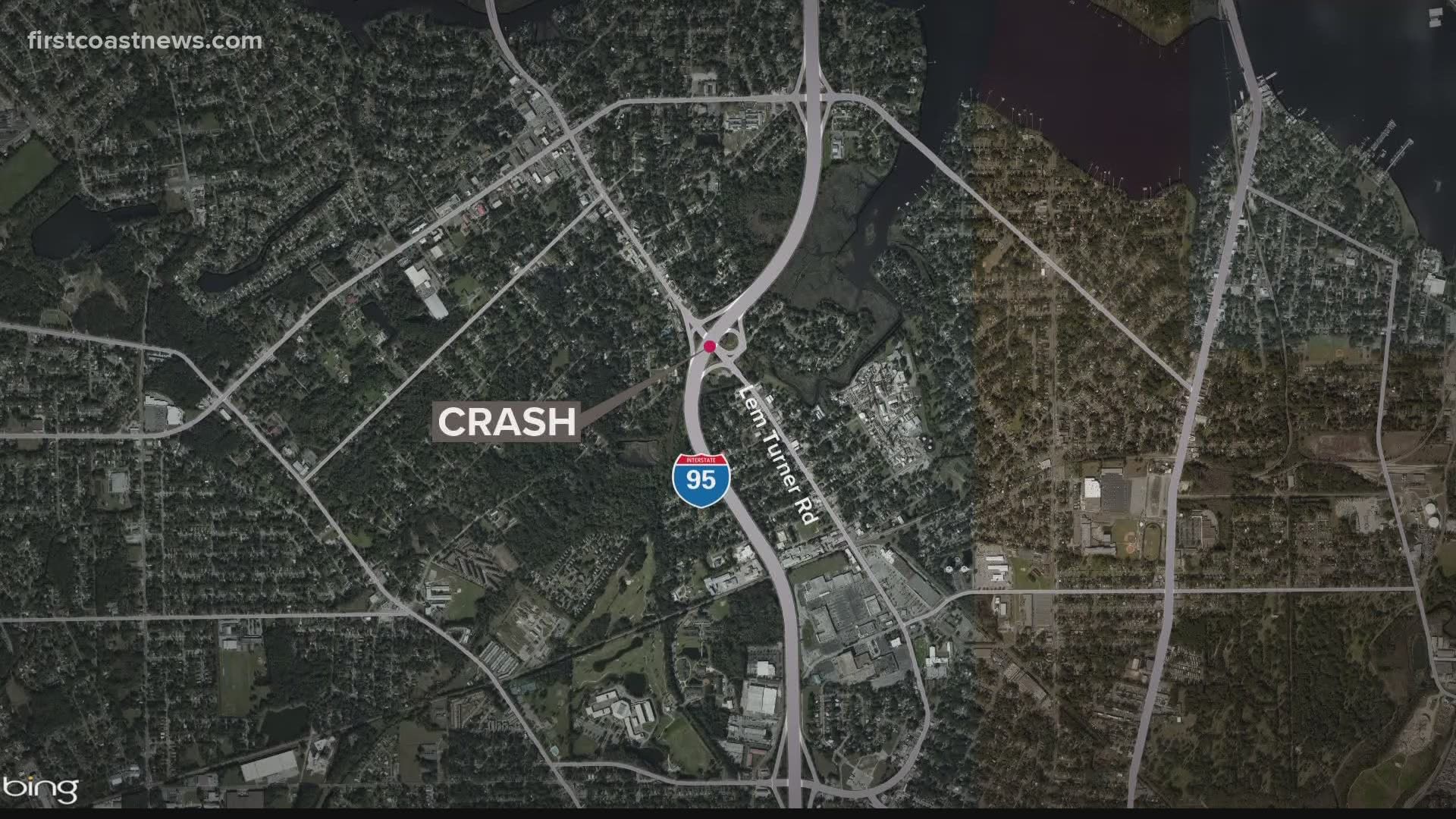 1 dead, 4 injured in crash on I-295 Sunday morning