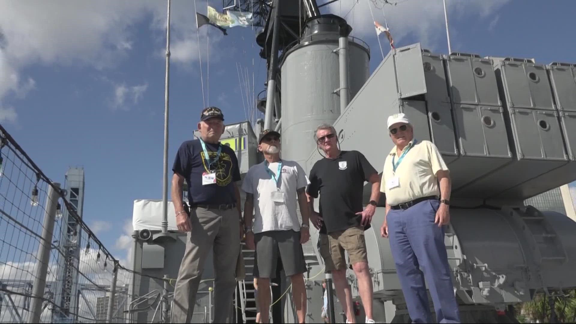 Navy veterans who served on the USS Orleck gathered in Jacksonville for a reunion of the ship they called home during their service.