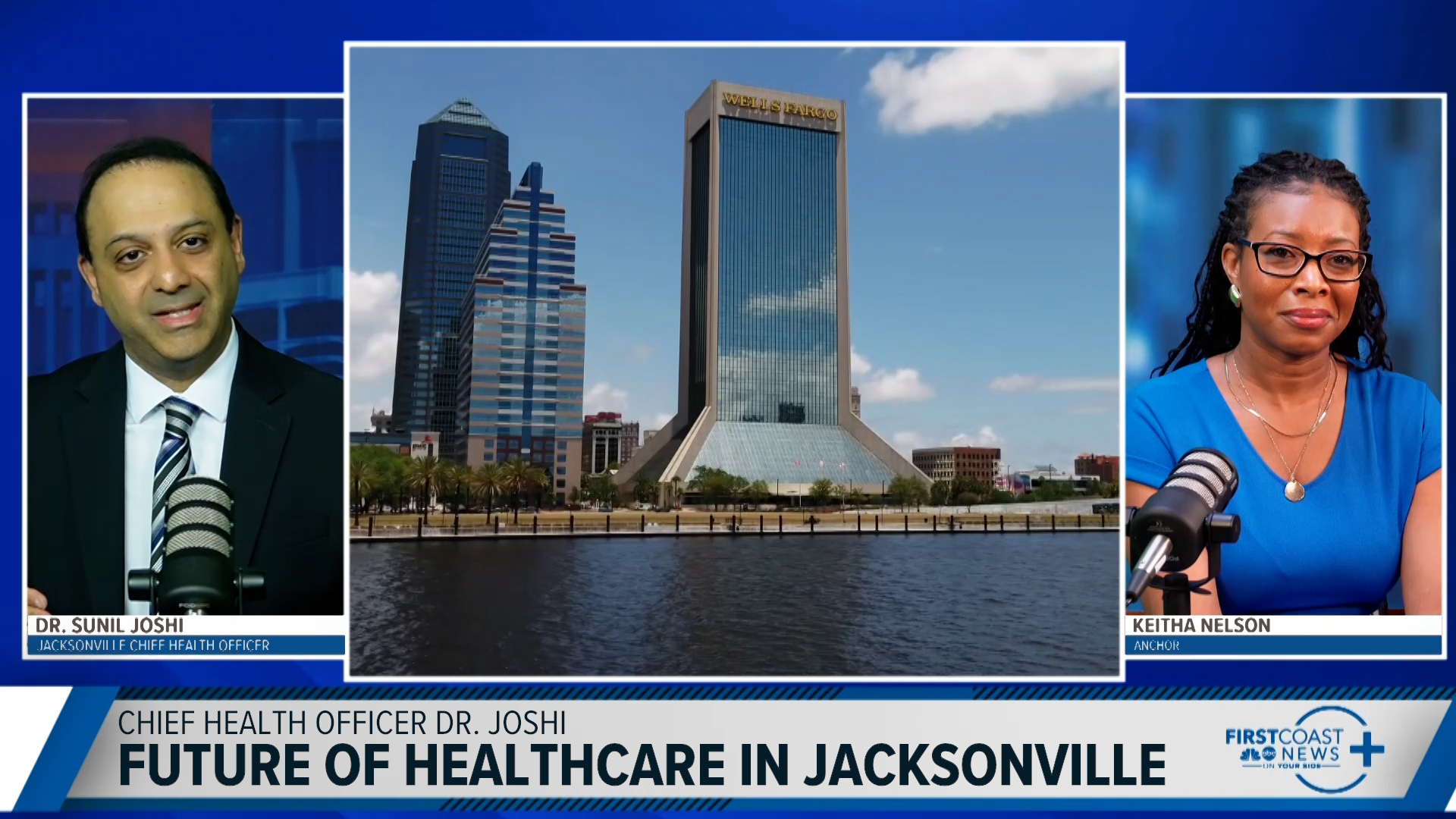 Keitha Nelson sits down with Jacksonville's first-ever Chief Health Officer Dr. Sunil Joshi to discuss the future of healthcare in Jacksonville.