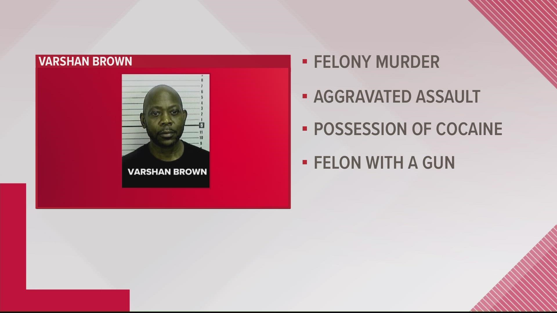 Varshan Brown, 47, is charged with murder in the death of his cousin, Latoya James, who was shot to death by Camden County deputies last year.