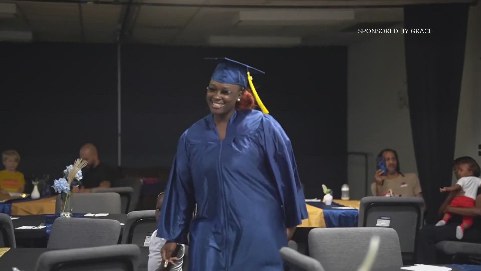 More than two dozen Vista Landing residents got their high school diplomas Monday night. They graduated from Sponsored by Grace's High School Empowerment program.