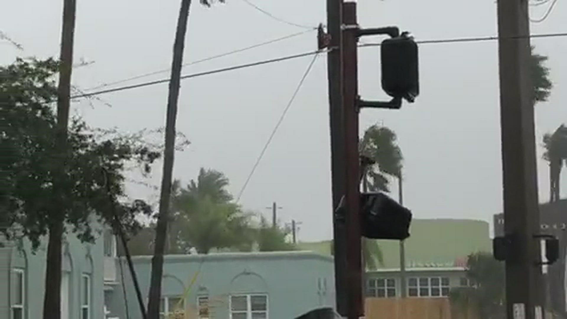 Damaged street crossing sign in St. Augustine
Credit: Renata Di Gregorio