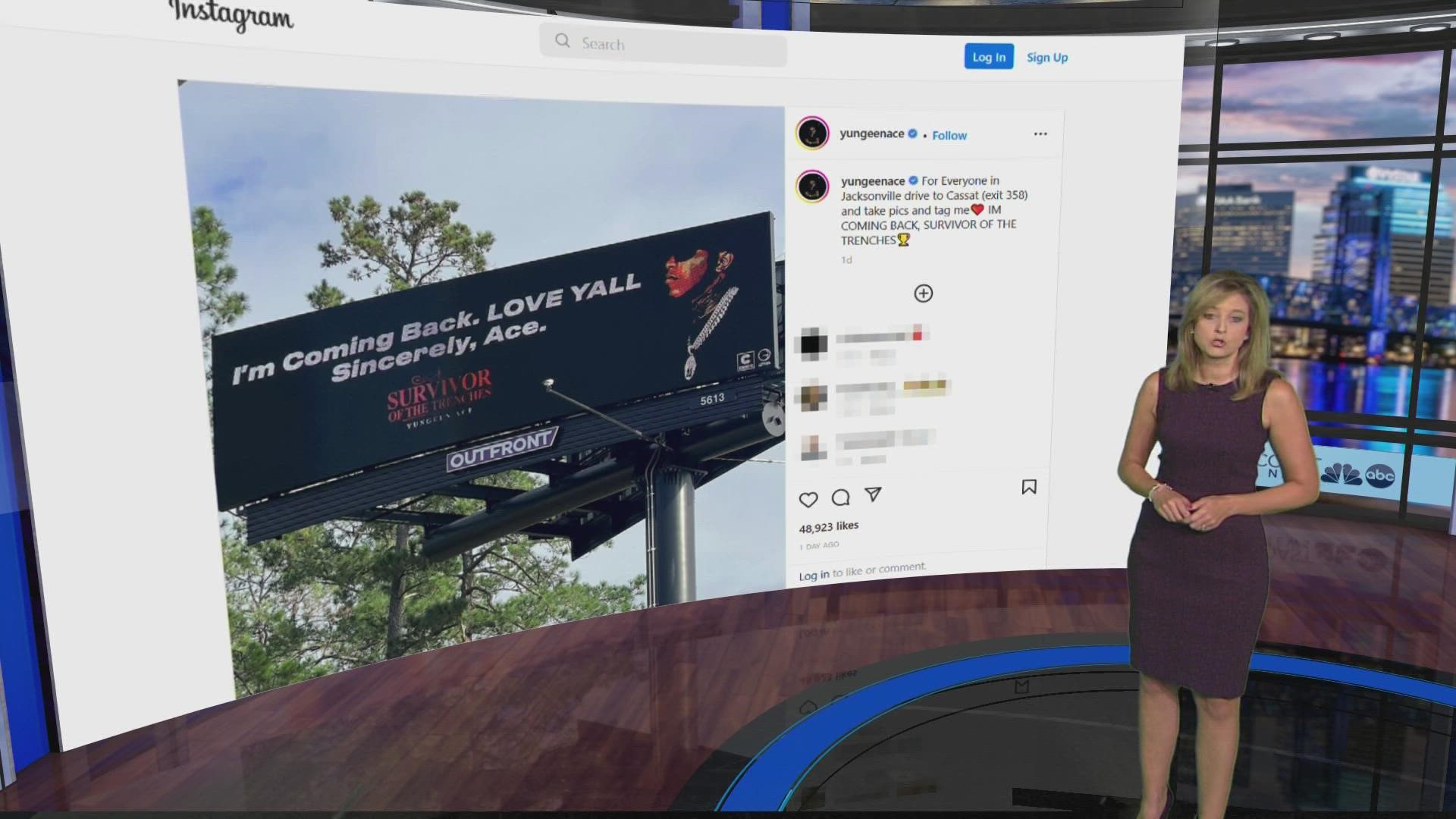 Is Jacksonville's rap scene prodigal son coming home? A billboard on the Westside suggests he might, but fans concerned for his safety say he shouldn't.