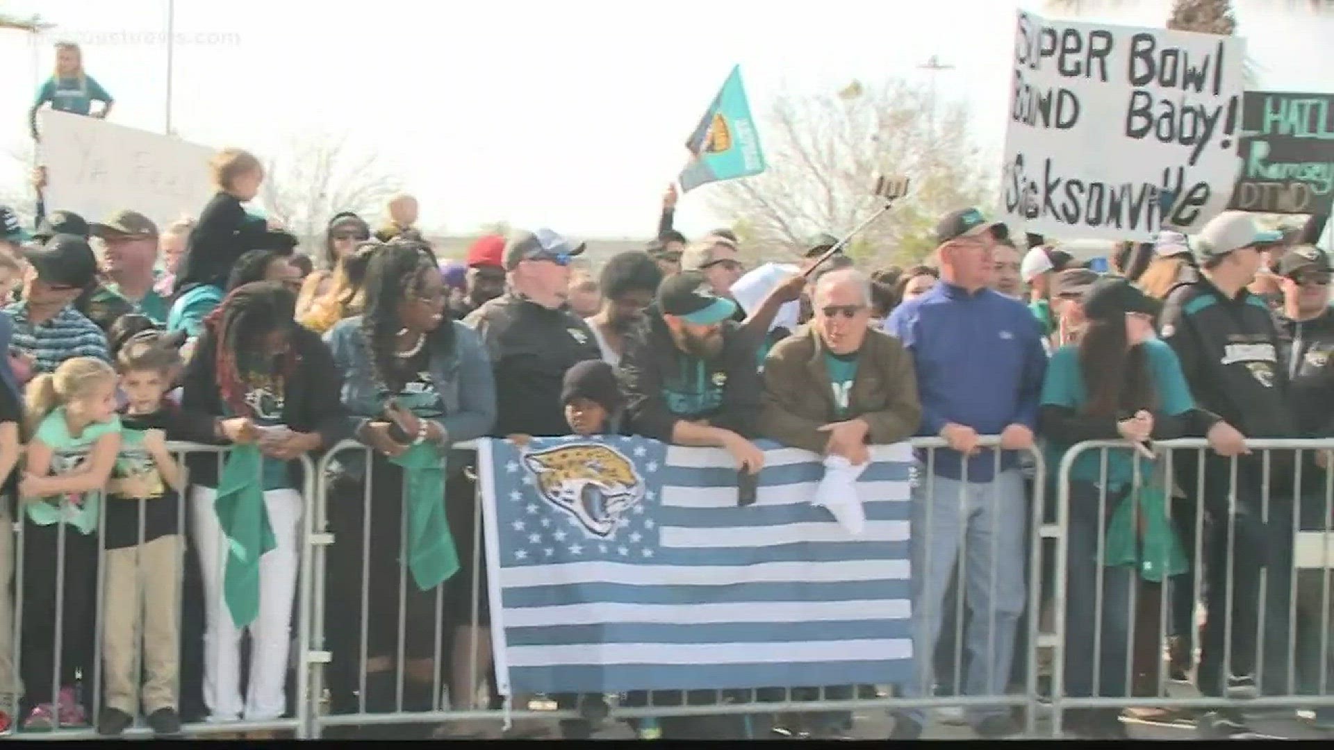 Jaguars fans are eager to see the team come home victorious against the New England Patriots on Sunday.