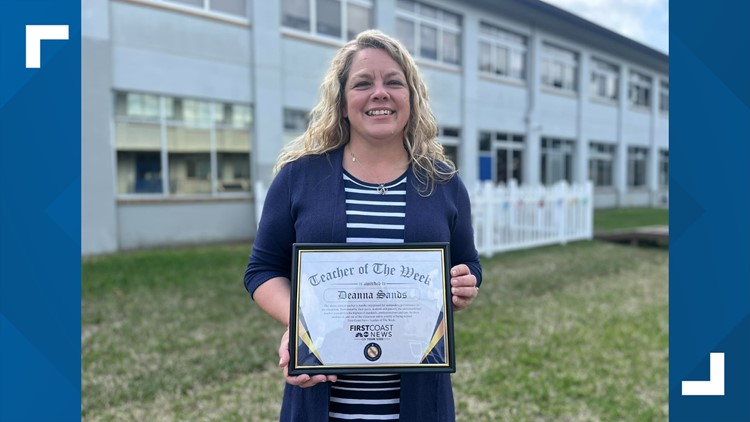 Mrs. Sands says math helps her connect with her students