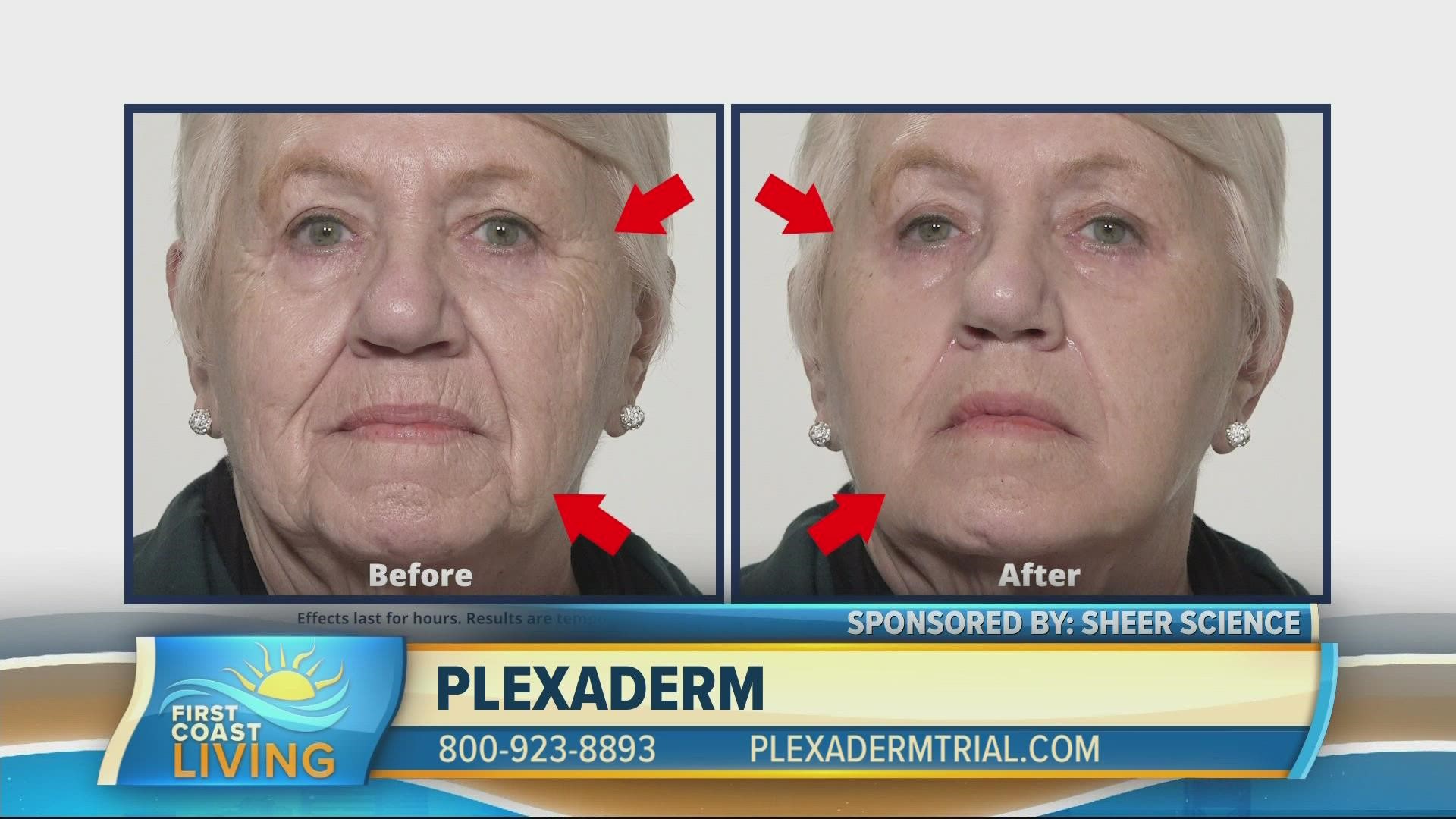 Plexaderm has the power to make you look younger all day long.