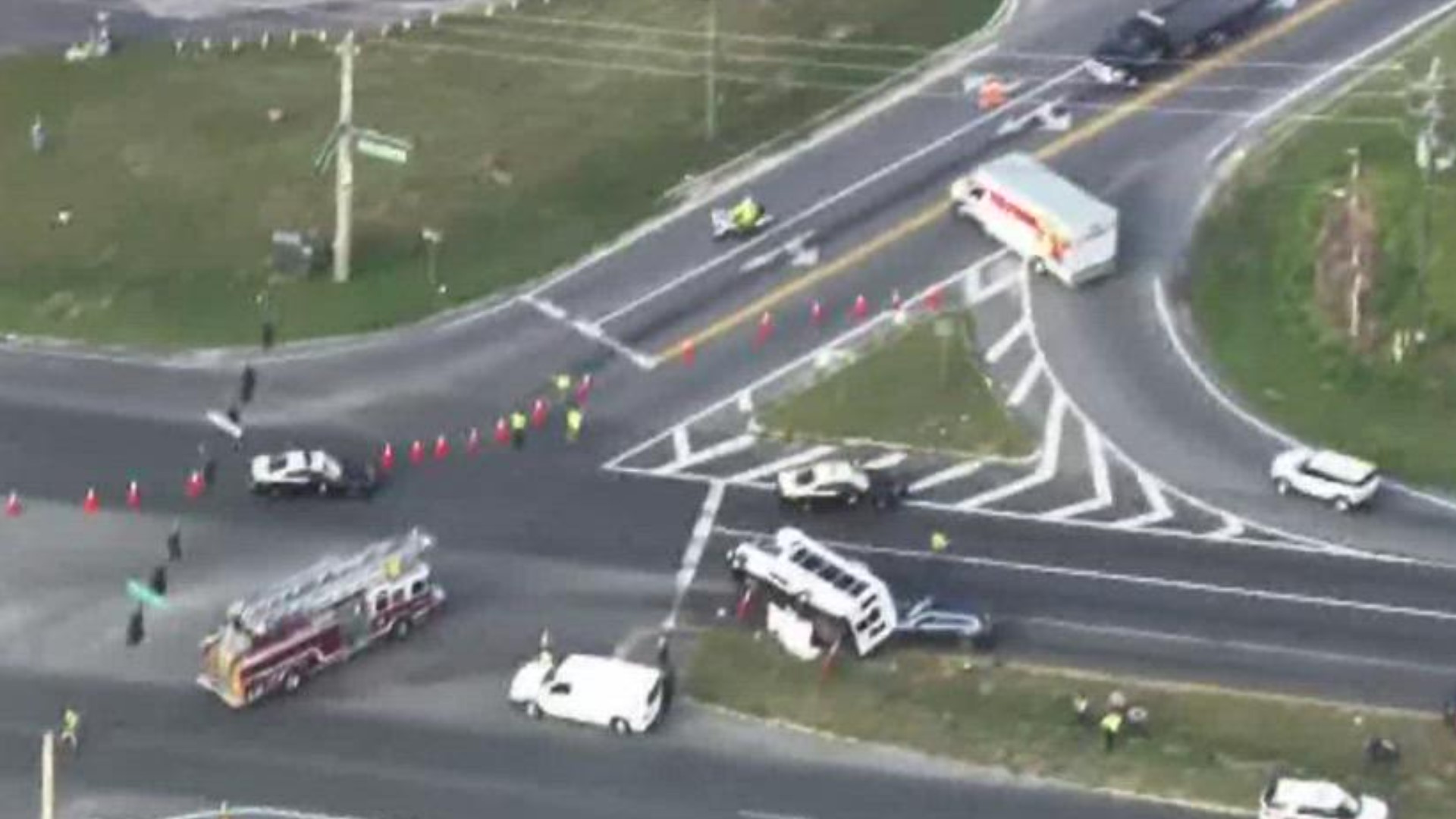 A deadly crash in Summerfield, Florida, involving five vehicles also injured six children.
