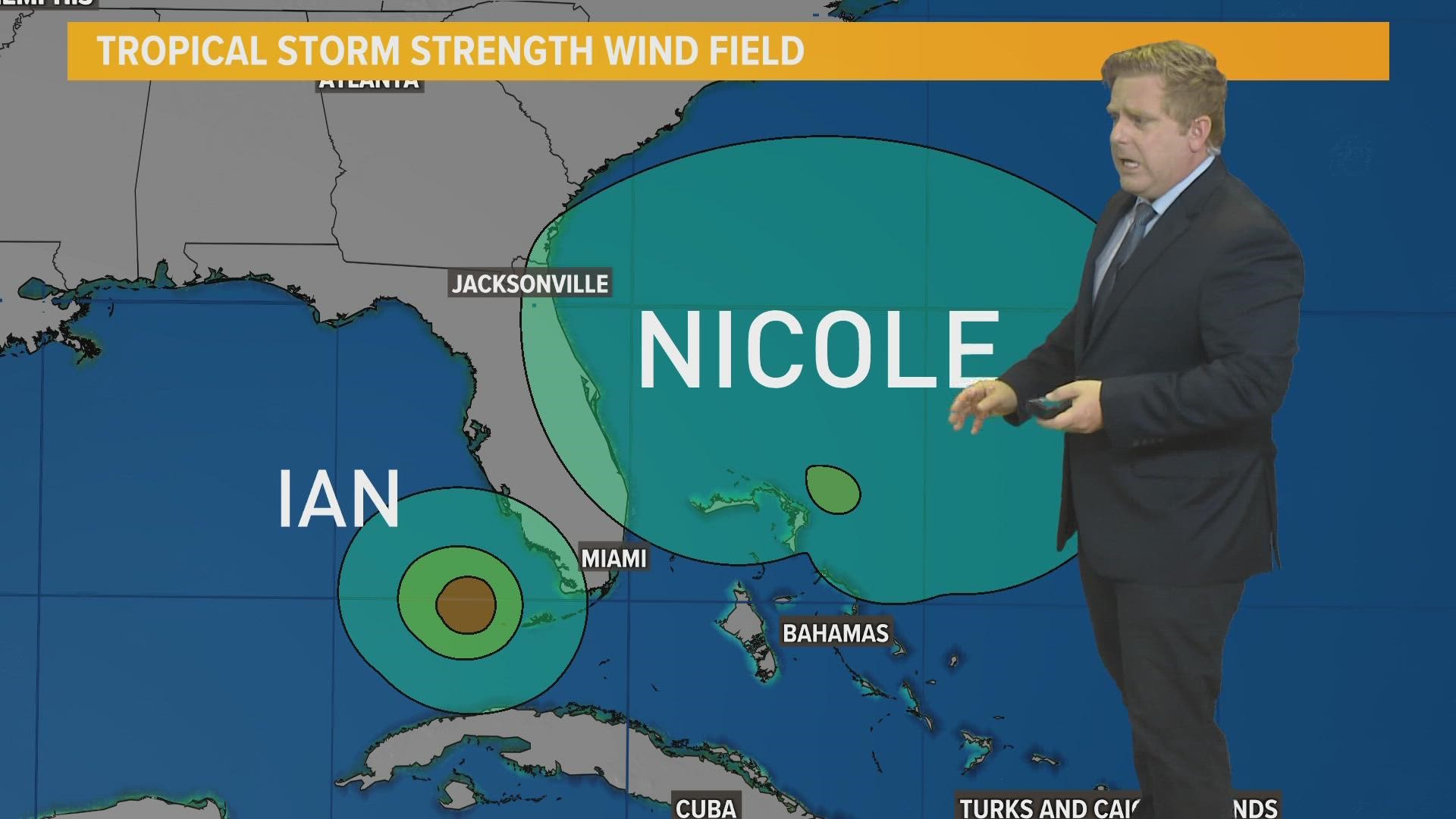 The storm is expected to make landfall as a Category 1 Hurricane south of the cape early Thursday morning.