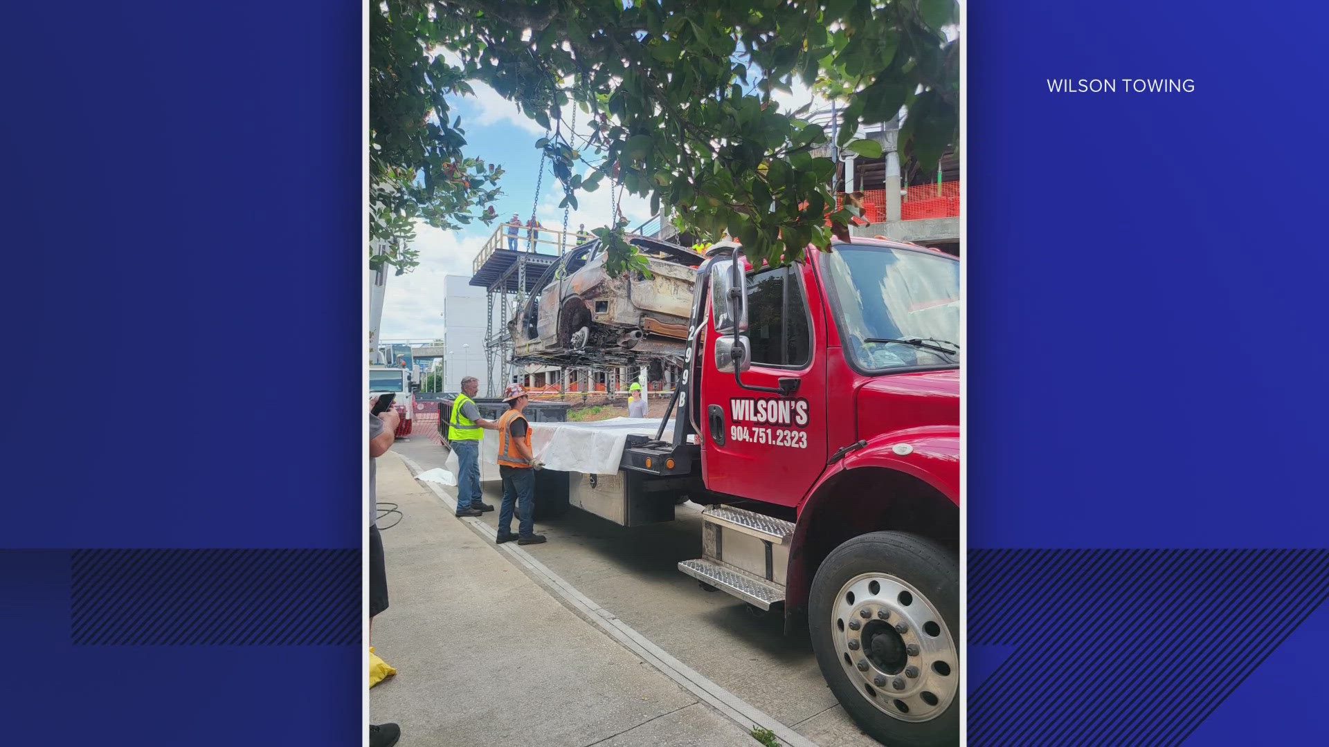 BMW believed to be what started JAX hourly parking garage fire removed ...