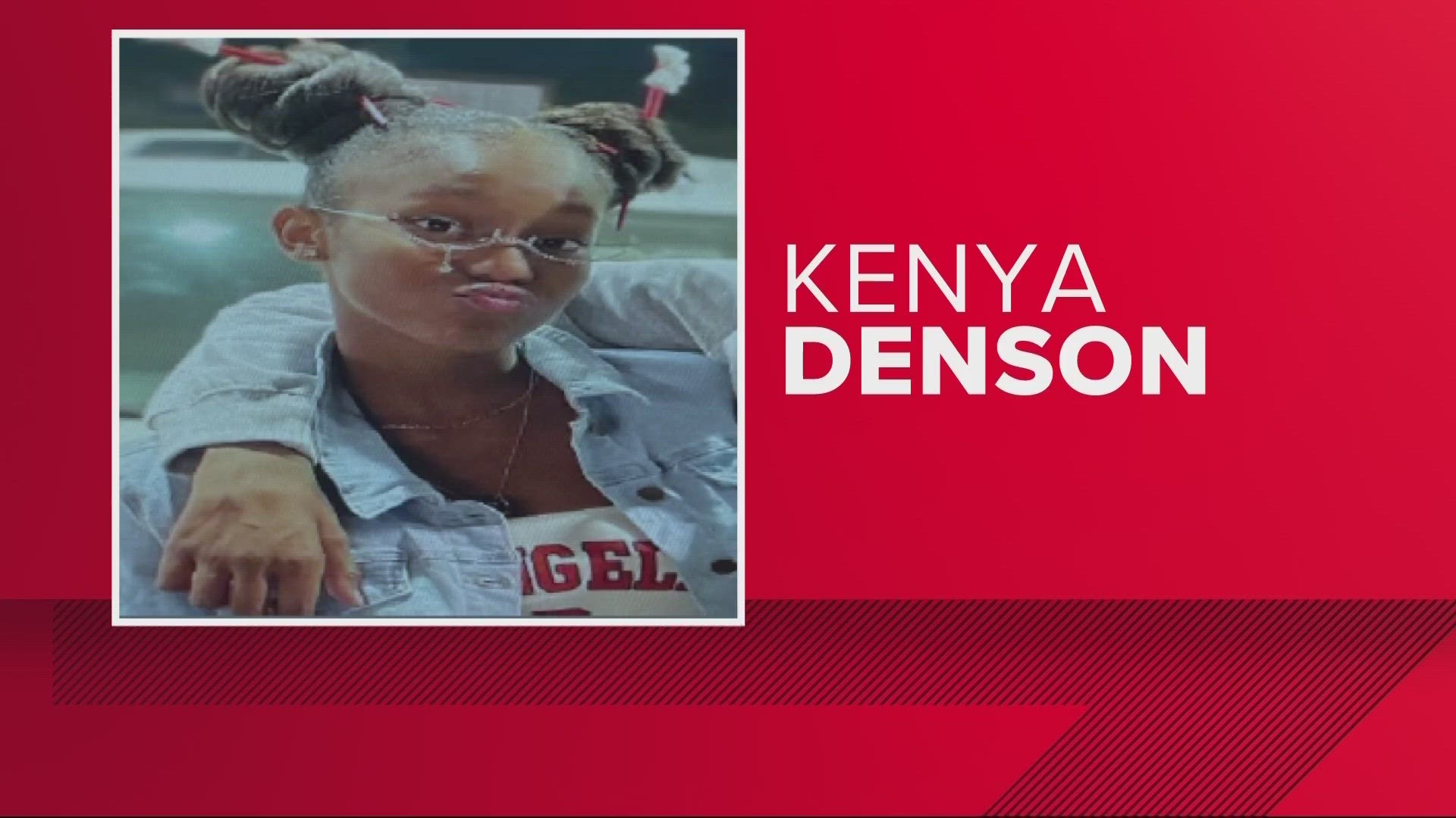 Police say Kenya Denson was last seen at approximately 12:30 a.m. in Lake City wearing a black jacket and blue jeans.