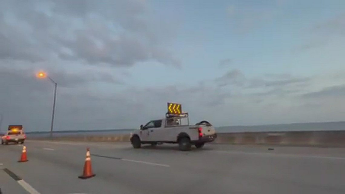 Traffic along Buckman as dive team searches for survivors in crash car